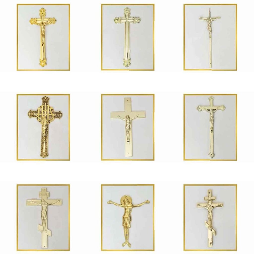 Plastic Casket Crucifix & Cross Decorations