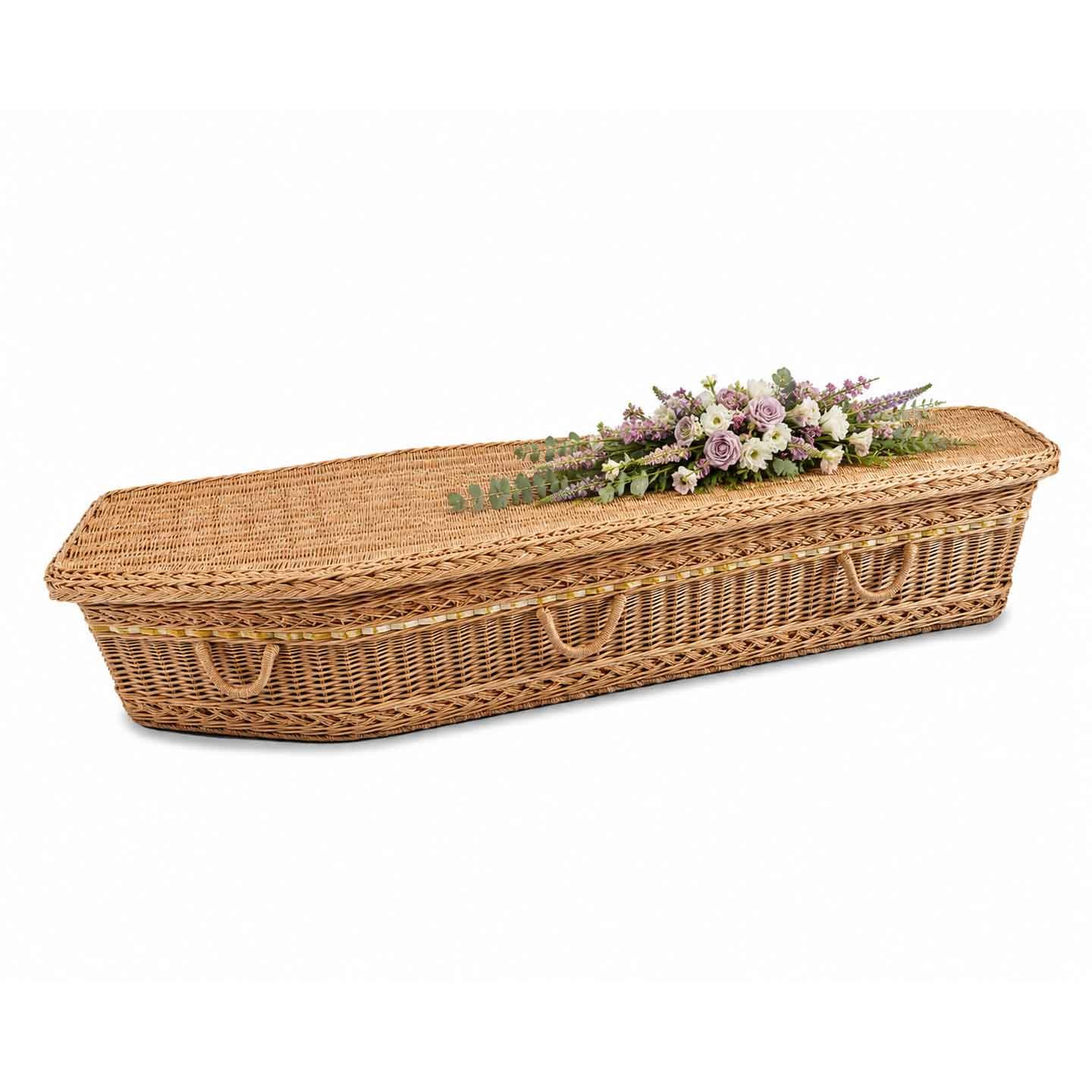 Traditional Natural Wicker Coffin