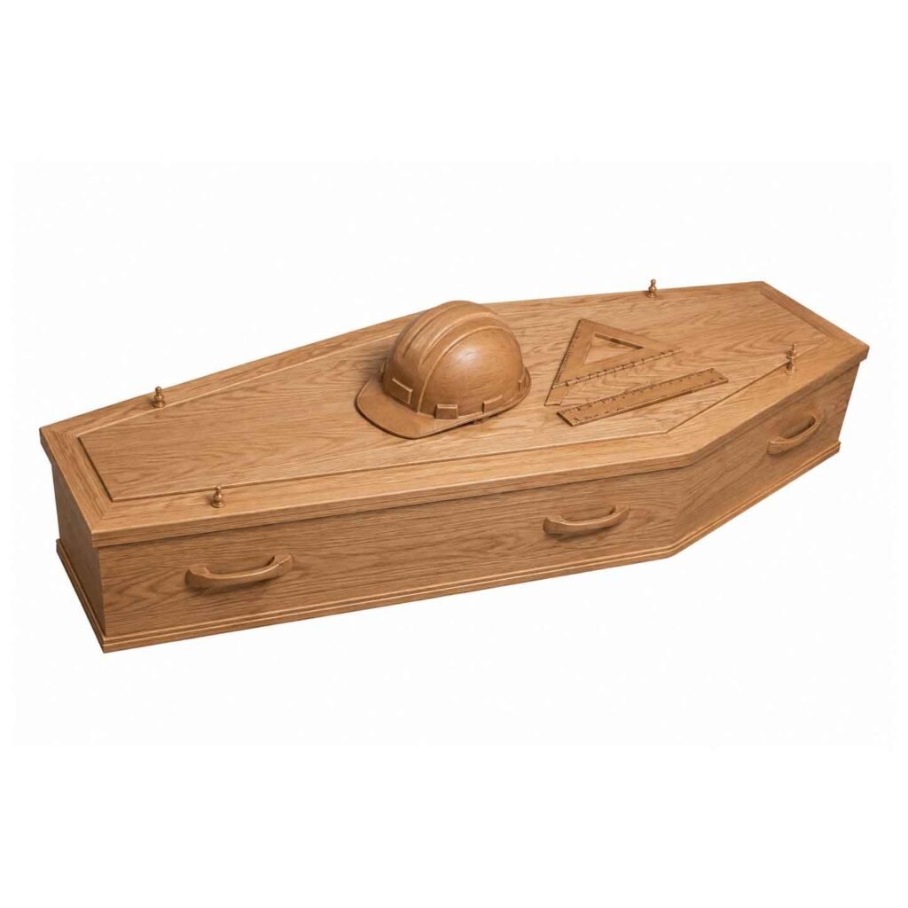 Personalized Engineer 3D Memorial Coffin