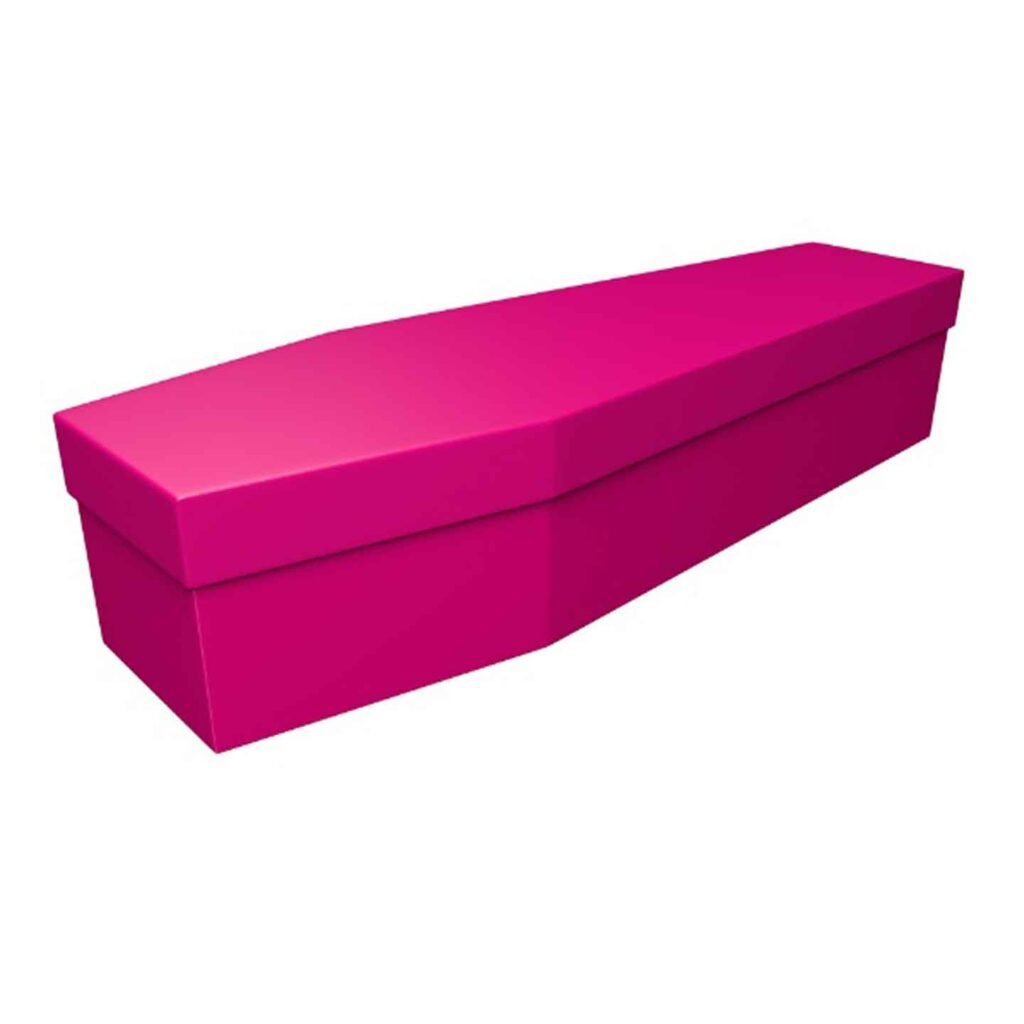 Pink Cardboard Coffin