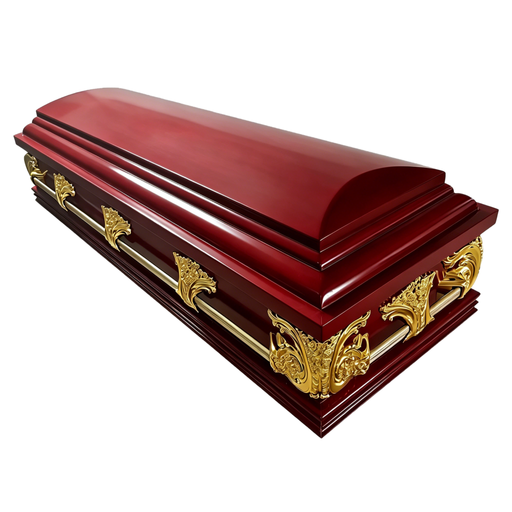 American Style Cherry Wood Casket