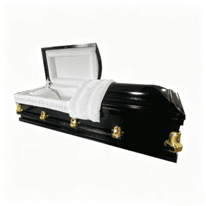 American Style Black Wood Casket
