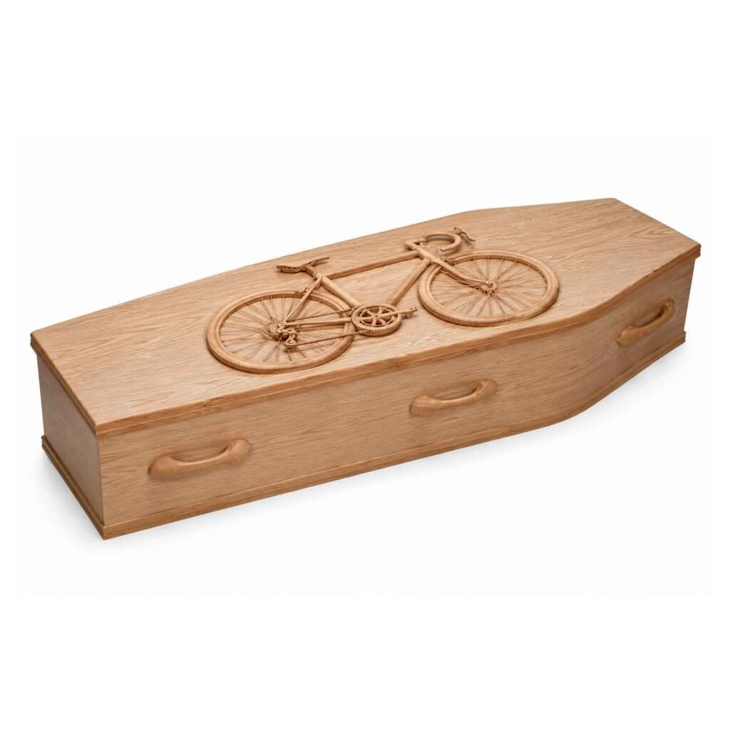 Personalized Bicycle 3D Memorial Coffin