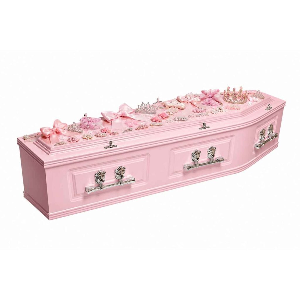 Personalized custom memorial coffin design