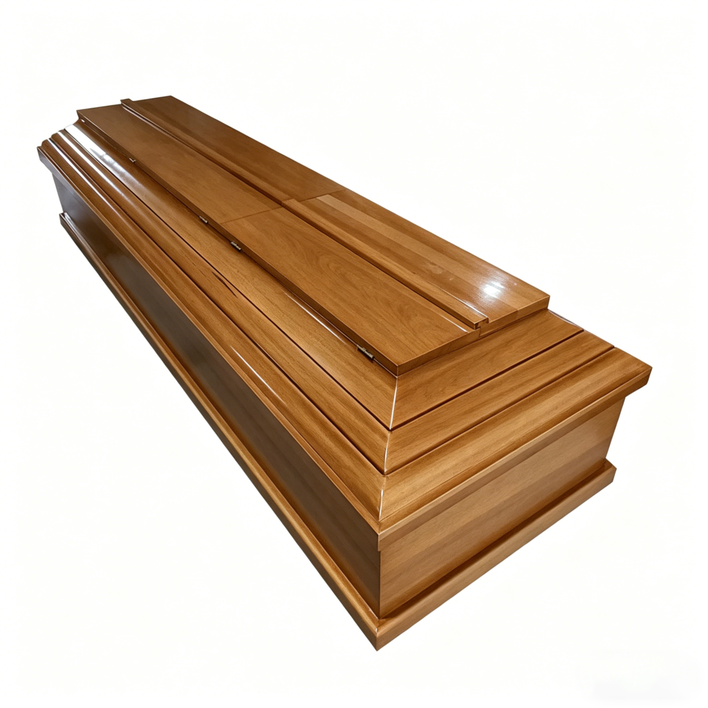 European Style Classic Wood Coffin