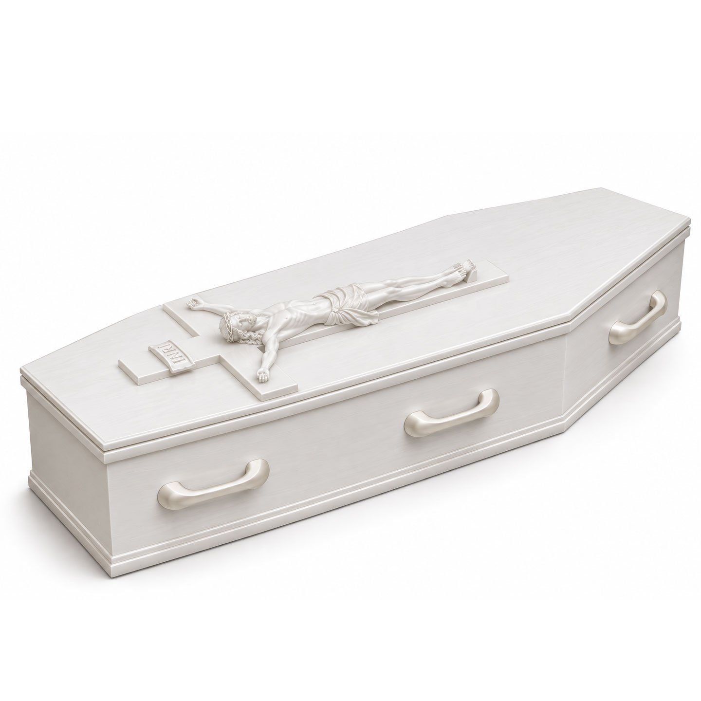 Personalized Christian Crucifix 3D Memorial Coffin